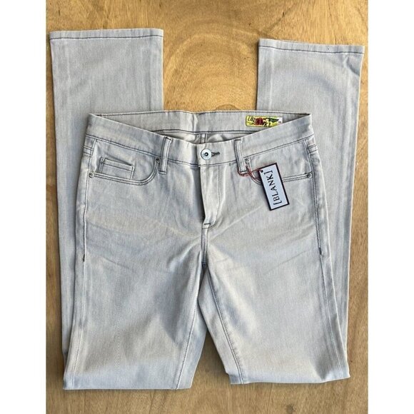 Blank Denim - Blank Women's Silver Cotton Regular Straight Leg Jeans Size 29
